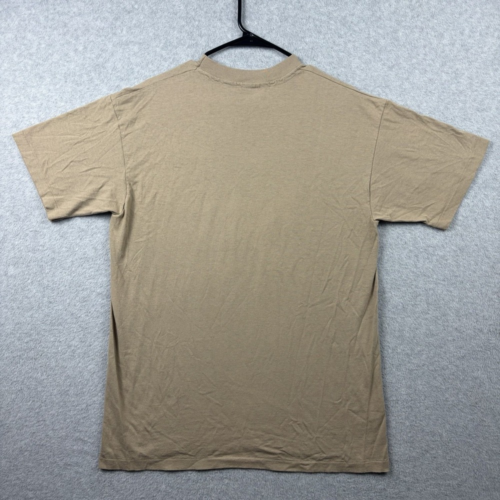 Vintage 90s Native American T Shirt Mens Large Tan Art Single Stitch USA Made - Picture 6 of 10